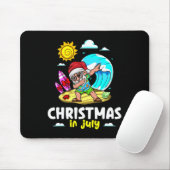 Kerstman Kerstmis In Juli Viering Zomer V Muismat (Met muis)