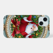 Kerstman Kerstmis iPhone 15 Case (Achterkant horizontaal)