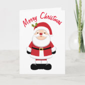 Kerstman Kerstmis  Kaart (Voorkant)