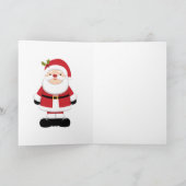 Kerstman Kerstmis Kaart (Binnen)