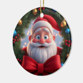 Kerstman Kerstmis Keramische Versiering Keramisch Ornament (Links)