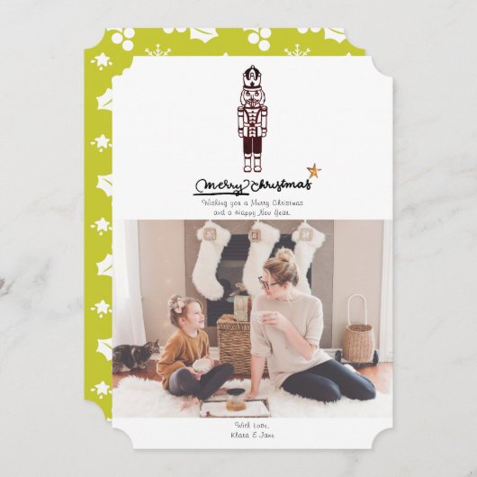 Kerstman Kerstmis Kerst Foto Kaart (Voorkant / Achterkant)