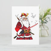 Kerstman Kerstmis Kerstman Japanse Kunst Samurai  Save The Date (Staand voorkant)