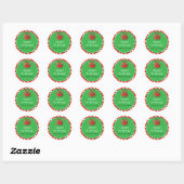Kerstman Kerstmis Kerststip Favoriet Sticker (Vel)