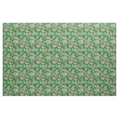 Kerstman Kerstmis Manatee Green Stof (Fat Quarter)