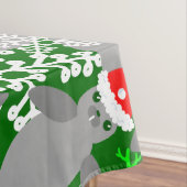 Kerstman Kerstmis Manatee Green Tafelkleed (Voorbeeld)