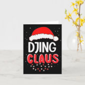 Kerstman Kerstmis Matching Kostuum Kaart (Gele Bloem)