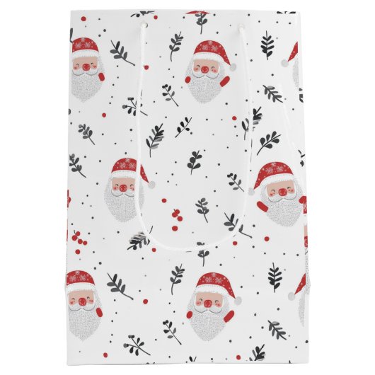 Kerstman - Kerstmis Medium Cadeauzakje (Achterkant)