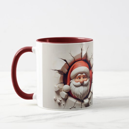 Kerstman Kerstmis Mok (Links)
