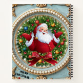 Kerstman Kerstmis Notitieboek (Achterkant)