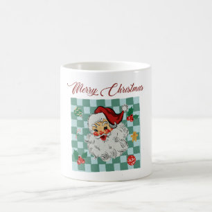 Kerstman Kerstmis Ontwerp in Vintage Stijl Koffiemok