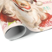 Kerstman Kerstmis op grote schaal Cadeaupapier (Rol Hoek)