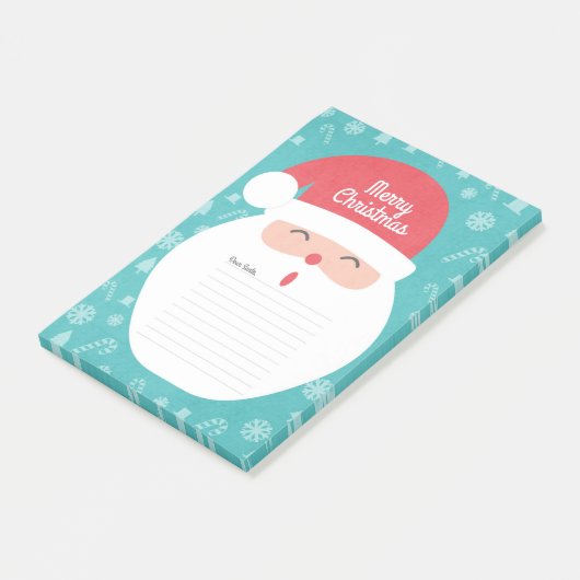 Kerstman Kerstmis Post-it® Notes (Schuin)