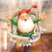 Kerstman Kerstmis Raamdecoratie Raamsticker (Vel 2)