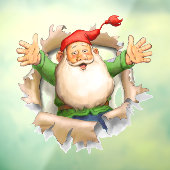 Kerstman Kerstmis Raamdecoratie Raamsticker (Vel 3)