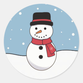 Kerstman Kerstmis Ronde Sticker