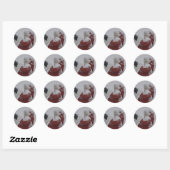Kerstman Kerstmis Ronde Sticker (Vel)