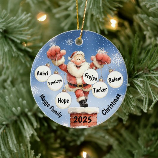 Kerstman Kerstmis Schoorsteenornament Keramisch Ornament (Boom)