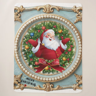 Kerstman Kerstmis Sherpa Deken