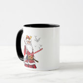 Kerstman Kerstmis Sinterklaas Japanse Kunst Samura Mok (Voorkant links)