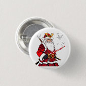Kerstman Kerstmis Sinterklaas Japanse Kunst Samura Ronde Button 3,2 Cm (Voorkant /achterkant)
