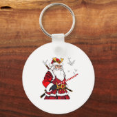 Kerstman Kerstmis Sinterklaas Japanse Kunst Samura Sleutelhanger (Voorkant)