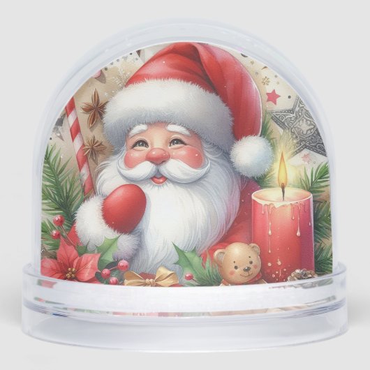 Kerstman Kerstmis  Sneeuwbol (Voorkant)