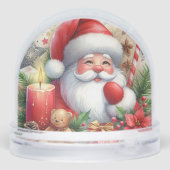 Kerstman Kerstmis  Sneeuwbol (Achterkant)