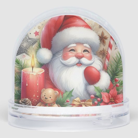 Kerstman Kerstmis Sneeuwbol (Achterkant)