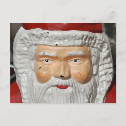 Kerstman, Kerstmis, standaard voor kerstboom, Feestdagenkaart (Voorkant)