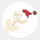 Kerstman Kerstmis Sticker (Voorkant)