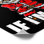 Kerstman Kerstmis Stoute Shirt Volwassene Kerstman Poster (Hoek)