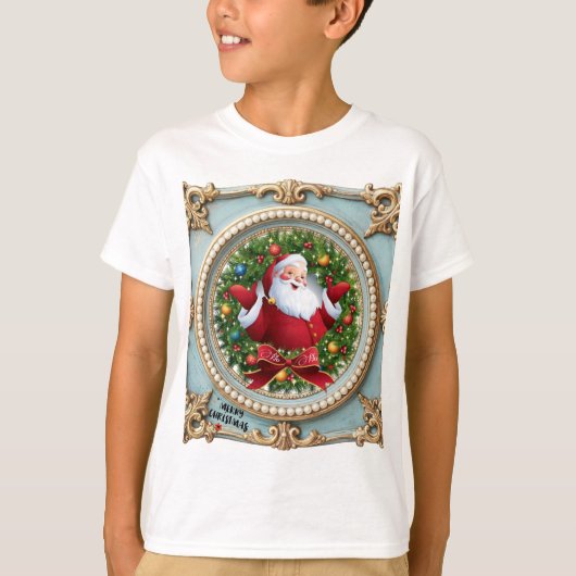 Kerstman Kerstmis T-shirt (Voorkant)