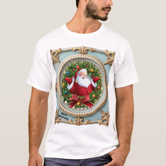 Kerstman Kerstmis T-shirt (Voorkant)