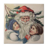  Kerstman Kerstmis Tegel Tegeltje (Voorkant)