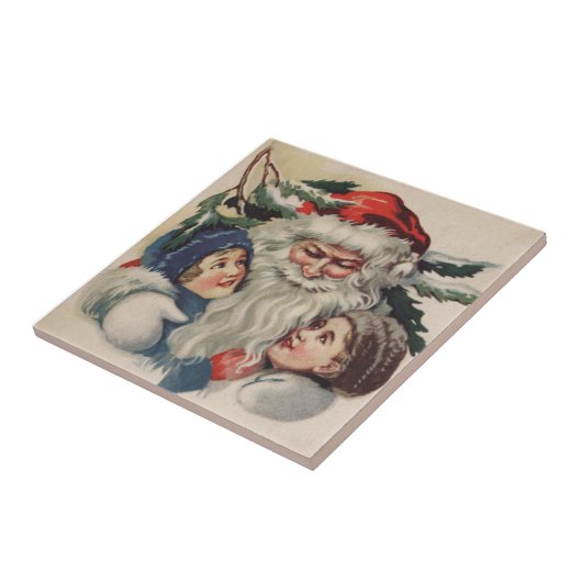  Kerstman Kerstmis Tegel Tegeltje (Zijkant)