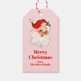 Kerstman Kerstmis vintage Cadeaulabel