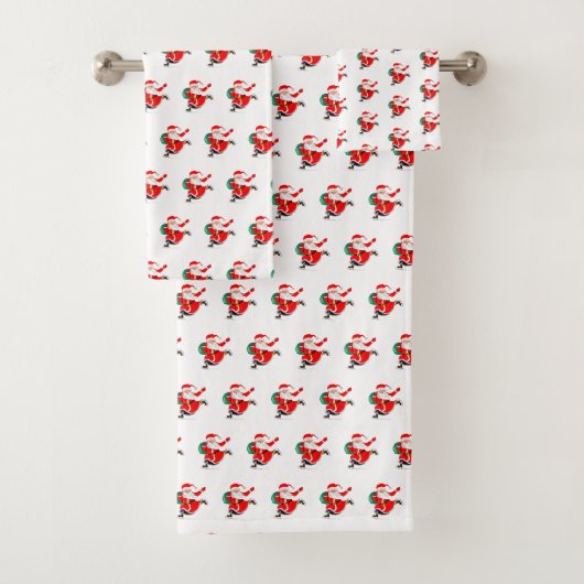 Kerstman Kerstmisbadhanddoek Set Bad Handdoek (Insitu)