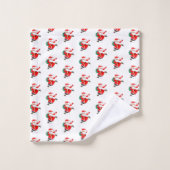 Kerstman Kerstmisbadhanddoek Set Bad Handdoek (Wasdoekje)