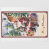  Kerstman Kerstmispapier Tissuepapier (Voorkant)