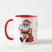 Kerstman Kerstmok | Gepersonaliseerd Mok (Links)