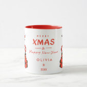 Kerstman Kerstmok | Gepersonaliseerd Mok (Midden)
