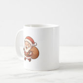 Kerstman Kerstmok Koffiemok (Voorkant links)