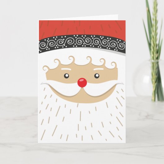 Kerstman Kerstmotief Feestdagen Kaart (Voorkant)