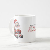Kerstman Kerstmug Koffiemok (Voorkant links)