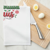 Kerstman Kerstmuts Oma Theedoek (Quarter Fold)