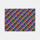 Kerstman Kerstmuts op Bierpul Fleece Deken (Voorkant (Horizontaal))