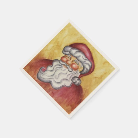 Kerstman Kerstmuts Servetten (Hoek)
