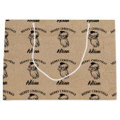 Kerstman  kerstnaam Kraft Groot Cadeauzakje (Voorkant)