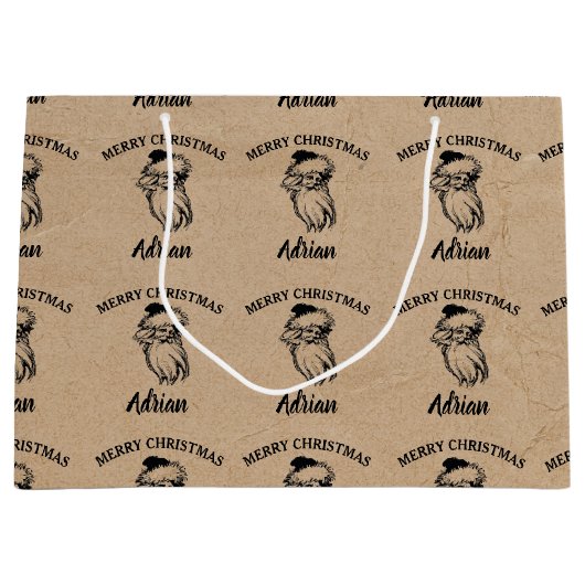 Kerstman  kerstnaam Kraft Groot Cadeauzakje (Voorkant)